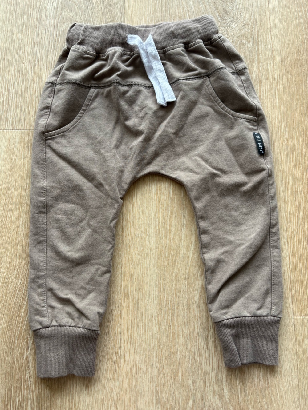 Little Bipsy Taupe Brown Harem Joggers